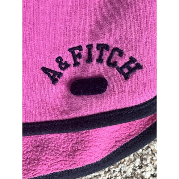 Abercrombie & Fitch Pink Y2K Sporty Sweat Micro Booty Mini Shorts Lounge Sz S - Picture 3 of 8